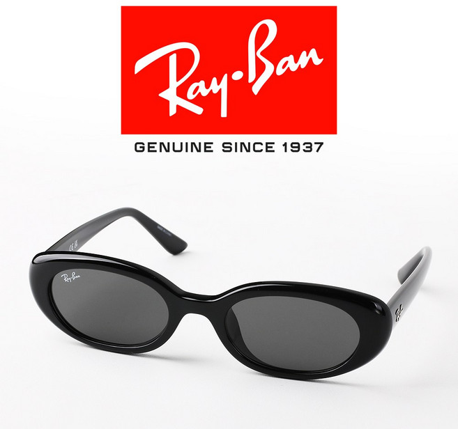 레이벤 선글라스 RB4441D-667787 아시안핏 블랙 타원 뿔테 오벌형 친환경소재 긱시크 제시카 장희령 착용