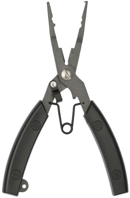 블랙 크롬 낚시 플라이어 바늘빼기 채비