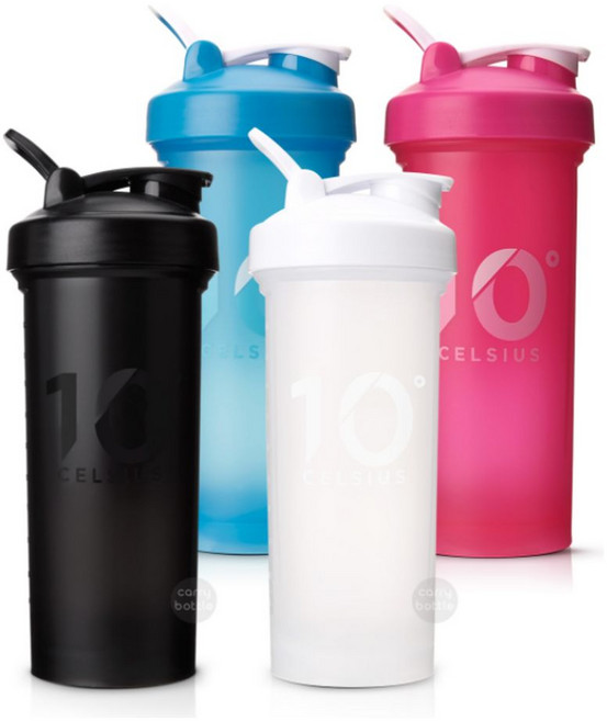 1o도씨 블렌딩 쉐이커 보틀 1리터 화이트 물통 파우더통