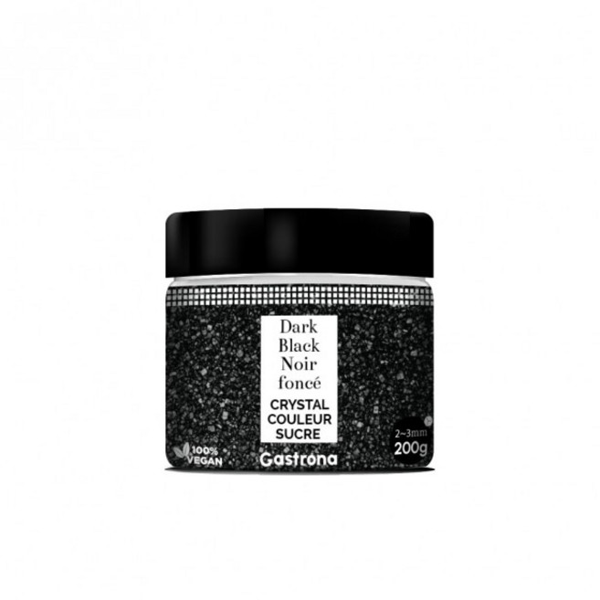 슈가 크리스탈 / 매트 실버 (2mm) / 컬러슈가, 1개, 200g, 다크 블랙