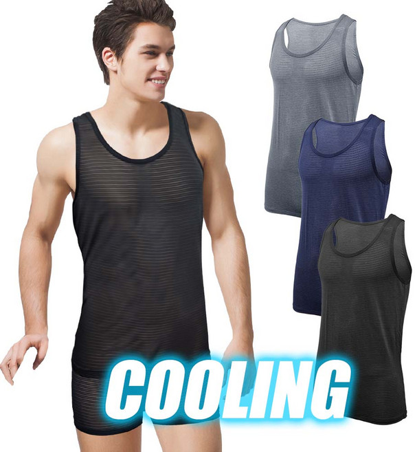 이너스타 남자 에어리즘 쿨 인견 런닝 3종