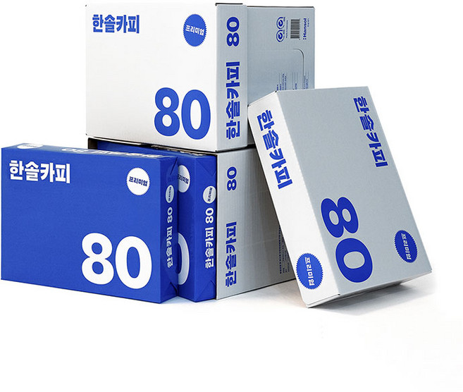 한솔카피 복사용지 80g, A4, 2500개