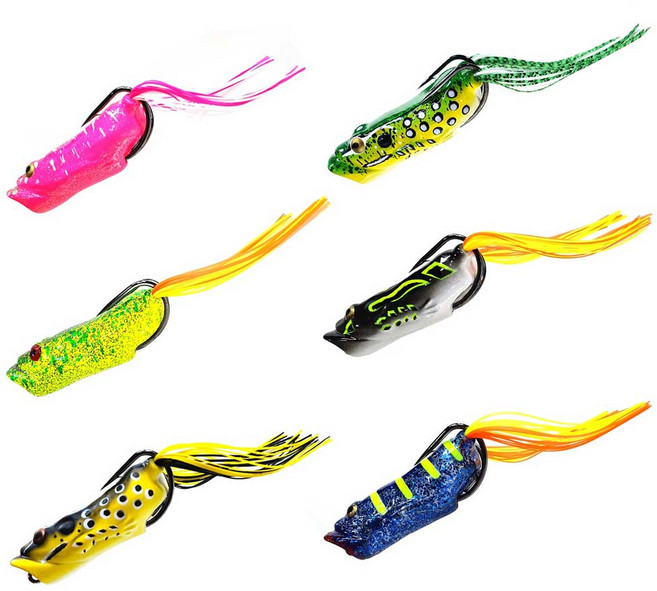 배스 가물치 낚시용 HALF LURE 하프루어 프러그 R-1813 쁘록 15 개구리 루어 6가지 색상, 1개