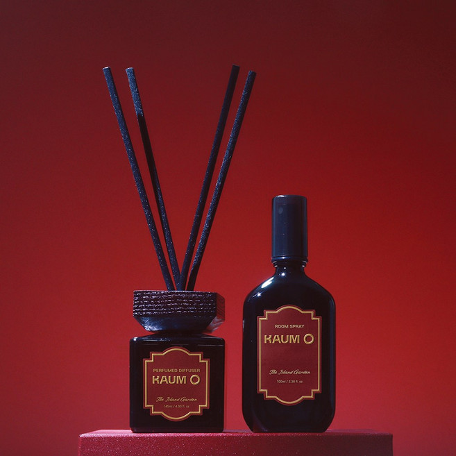 라움오 디 아일랜드 가든 퍼퓸드 디퓨저 & 룸 앤 패브릭 스프레이 선물 세트, 1개