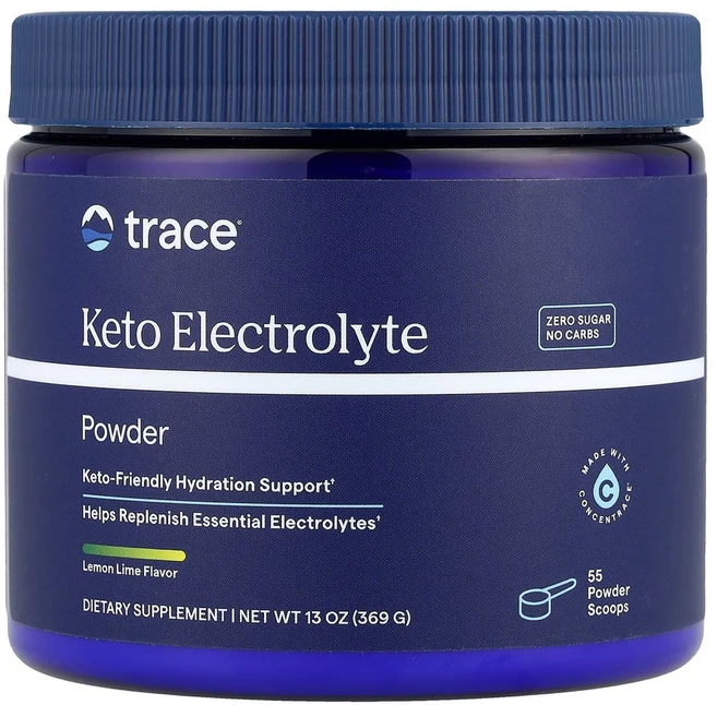 트레이스미네랄리서치 케토 전해질 분말 무설탕 레몬 라임 맛 330g(11.6oz), 1개, 330g - 쿠팡