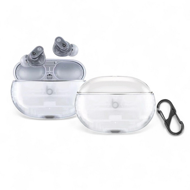 비츠 스튜디오 버즈 플러스 전용 투명 케이스 + 카라비너