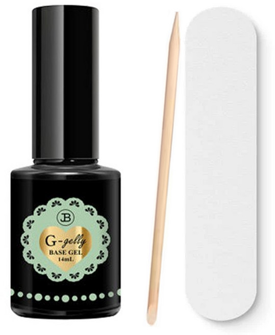 그라시아 진비 지젤리 베이스젤+우드스틱화일세트, 투명, 1개, 14ml