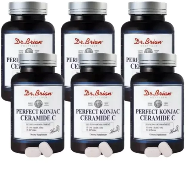 퍼펙트 곤약 세라미드C 6병(180정) 곤약감자추출물 먹는 세라마이드, 1개, 180정