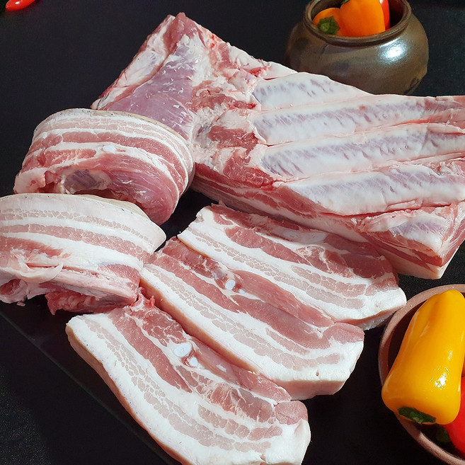 제주흑돗 제주 흑돼지 냉장육 구이용 보쌈 수육용 오겹살 5kg, 보쌈수육용(덩어리)