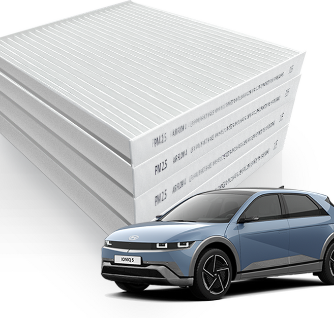 다보니 PM 2.5 초미세먼지 차단 아이오닉 에어컨필터, 4개, 아이오닉6-P118