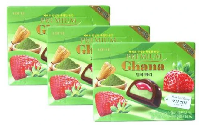 (너만아는과자점)롯데웰푸드 2026 프리미엄 가나 말차베리, 3개, 68g - 쿠팡