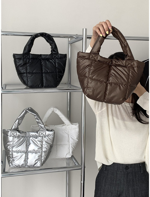 *제이모먼트* 미니패딩 퀼팅 토트백 구름백 핸드백 가방 여성