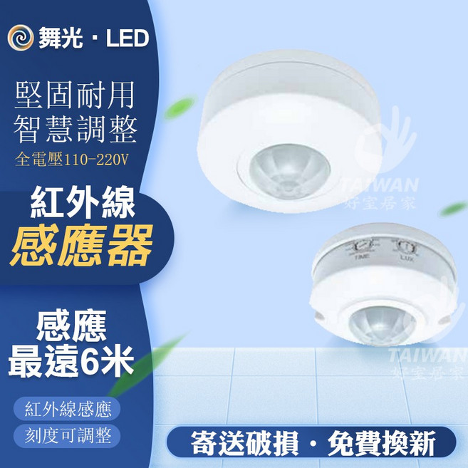 舞光 微波感應器 RP-MS1024 全電壓 室內用, 1個, RP-IS1024紅外線, RP-IS1024