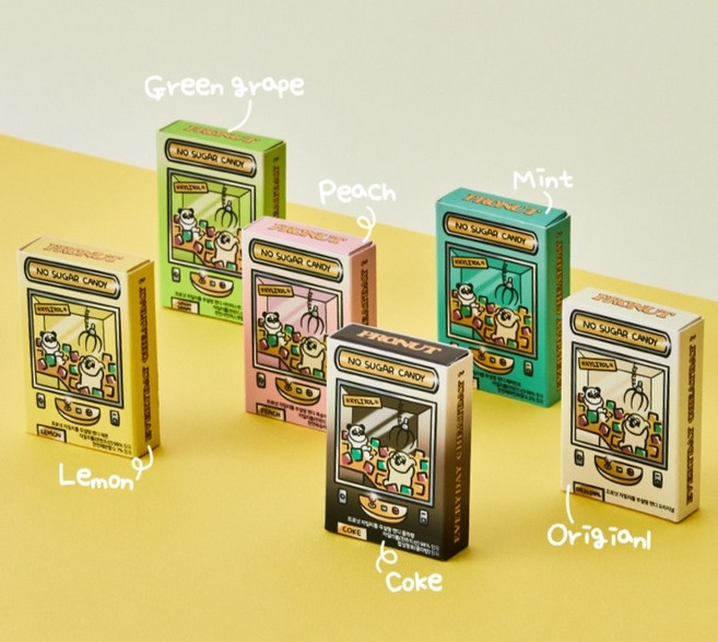 화이트데이사탕 자일리톨스톤 아이간식 사탕 자일리톨무설탕캔디 선물세트 6개입 3박스, 18박스, 540g