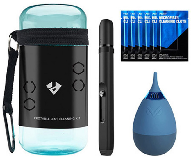 VSGO 비스고 휴대용 렌즈 클리닝 키트 4종 VS-A8E, 1개