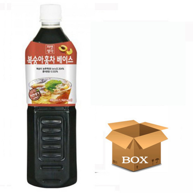 희창 자연생각 복숭아홍차 원액 980ml 15개입 (1박스), 20개