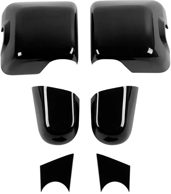 자동차 호환 백미러베이스 장식 커버 지프 랭글러 JL 글래디에이터 JT 2018-2024 Up, black B
