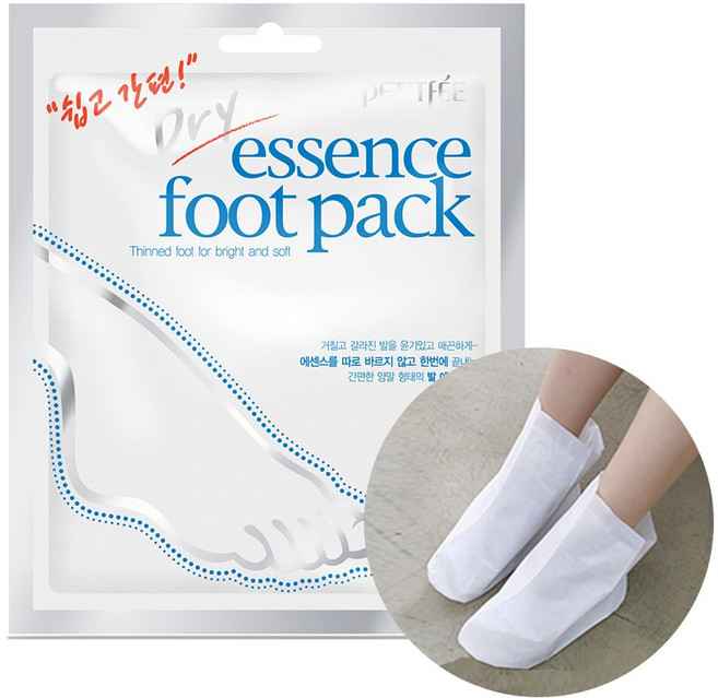 쁘띠페 드라이에센스 풋 팩, 2매입, 1개