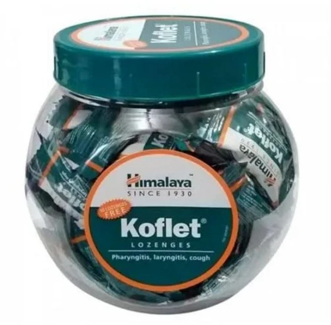 Himalaya Koflet Lozenges 100 Pieces Jar |Quickly Relieves throat Irritation|Provides soothing action, 4박스, 330g - 쿠팡