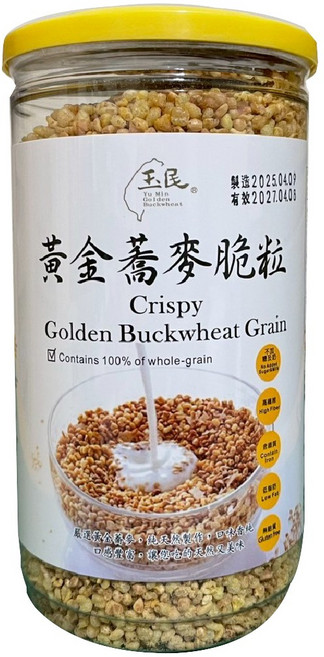 玉民 黃金蕎麥脆粒, 130g, 1罐