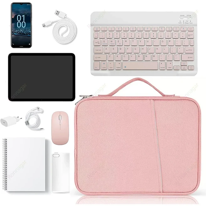 갤럭시 탭 S10Plus S10FE 10.9/13.1 SM-X820 12.4" S9/S8/S7Plus S8/S9/S10 울트라 14.6 가방용 슬리브 핸, 05 Pink, 11 S10 Plus 12.4 inch