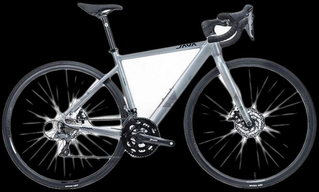 자바 벨로체 로드자전거 JAVA Jiawo Veloce 16단 유압 디스크 브레이크, M(추천 신장 171-177 cm), 밝은 흰색