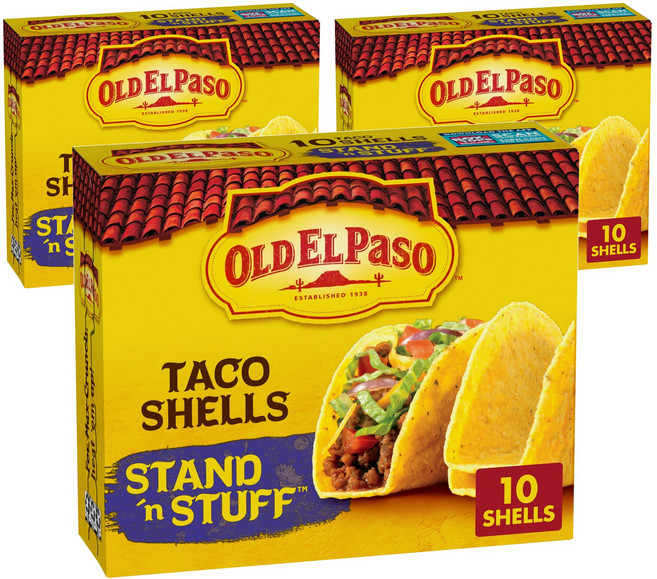 올드엘파소 스탠드 엔 스터프 타코 쉘, 133g, 3개