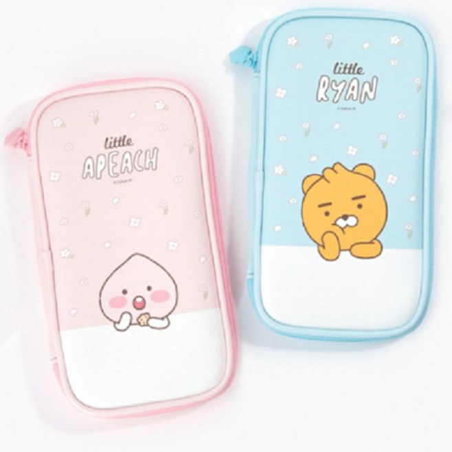 카카오프렌즈 멀티펜슬파우치(필통), 라이언, 블루, 1개