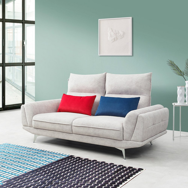 라보떼 이지클린 조야원단 헤드틸팅 기능성 3인 소파 (쿠션포함) - 2color, 그레이