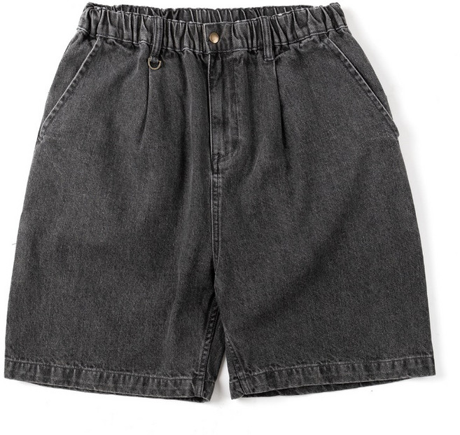 老皮衣櫥 日系復古雪花洗水做舊五分牛仔短褲