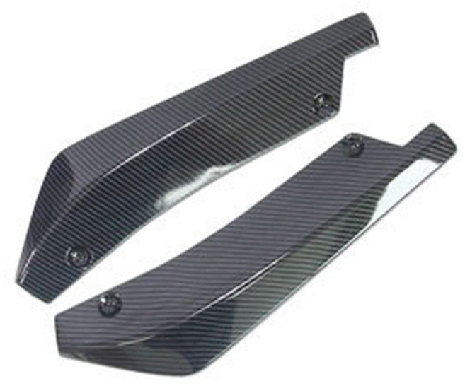 [주주파츠몰] 차량용 전차종 카본 검정 리어 범퍼 사이드 윙 카나드 에어댐 호환 용품, 01. 카본 445mm