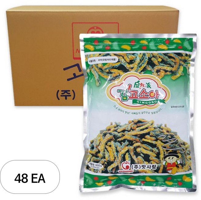맛사랑 김고소아, 48개, 600g