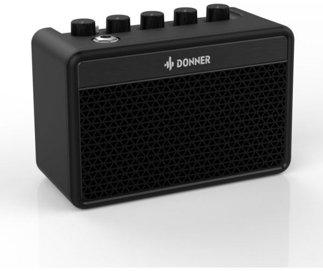 Donner 도너 미니 기타 앰프 소형 일렉트릭 5W 휴대용 연습용 콤보 DA-10, Black, 블랙, 1개