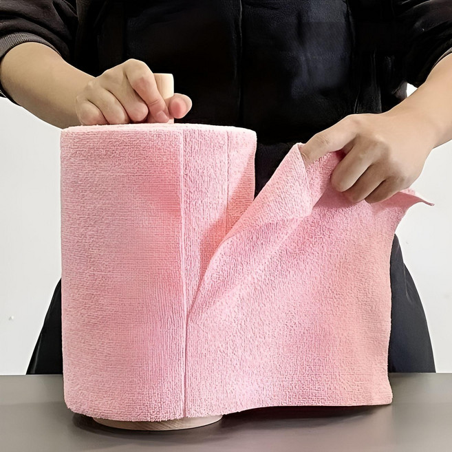 재사용 가능한 부드럽고 흡수력 좋은 롤타월 50매, 1개