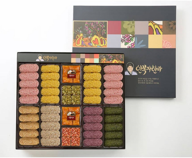 수제한과 명품 약과 찹쌀유과 참깨강정 들깨강정 쌀엿강정 명절 한과선물세트, 1세트, 950g, 4호