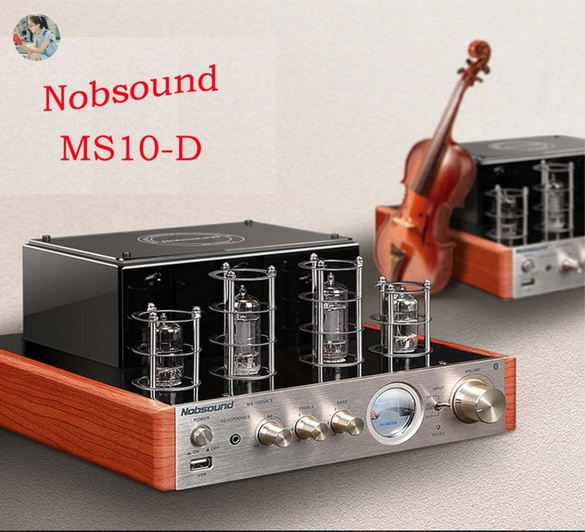 nobsound 얨프 스피커 진공관 미니블루투스앰프 어쿠스틱 기타이펙터 어댑터 키트 2021 nobsound ms-10dmkⅡ 6p1 블루투스 튜브 앰프 발열 sstereo, 블루투스 골드 없음, 220v