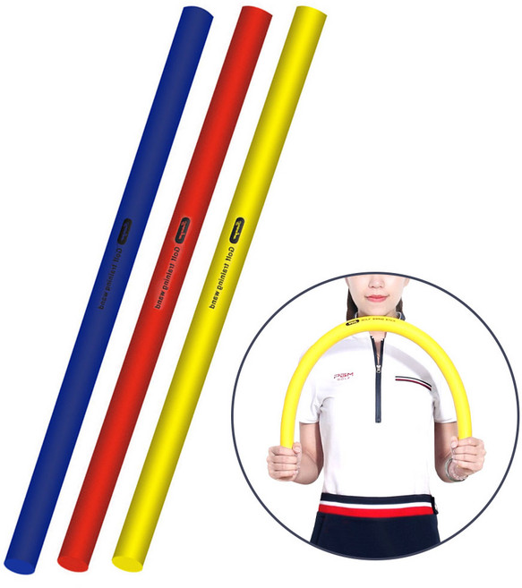 골프 스윙 연습 스틱 실내 트레이닝 부상방지 연습기 비거리 향상 바디턴 폼스틱 파워바, 파워바-레드