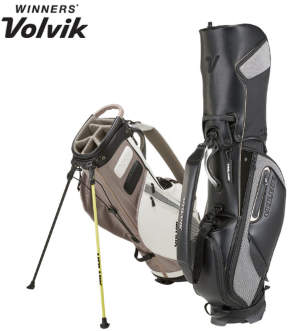 볼빅 정품 VBEB 퍼포먼스 스포티 스탠드백, 9인치 블랙, 블랙