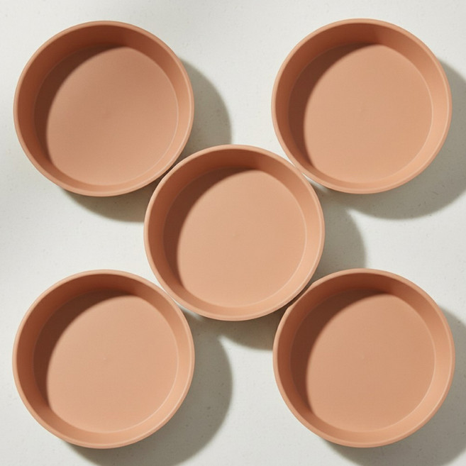 앙플랜트 동그라미 화분받침, 토기, 5개