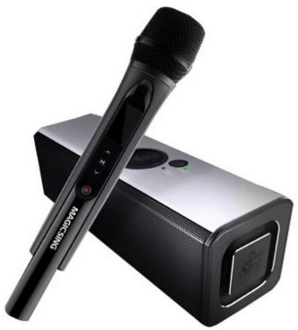 매직씽 B2K 블루투스스피커 휴대용노래방 무선마이크 고출력 20와트 정품 스탠드 및 어플이용권