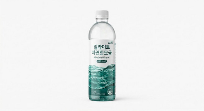 알칼리수 음료 자연한모금 물애담 500ml 20개 1박스