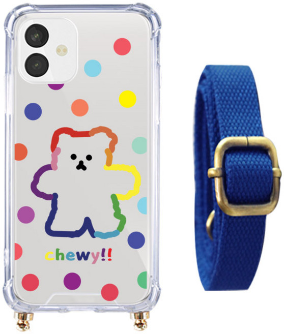 AT M130 S K 목걸이 케이스 면 줄 스트랩 포켓몬폰2 시나모롤폰 젬폰 키즈폰 핸드폰케이스