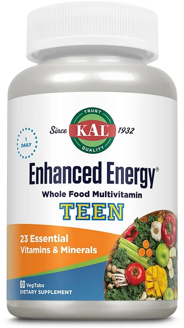 칼 강화 에너지 청소년용 정제 60정 Kal Enhanced Energy for Teens Tablets 60 Count, 박하, 1개 - 쿠팡