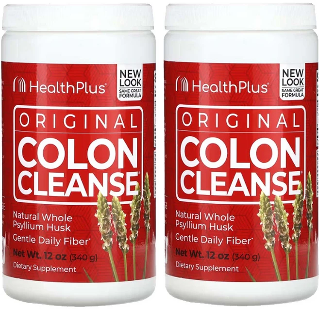 헬시플러스 콜른 콜론 클렌즈 Colon Cleanse 340g2통 차전자 피 차전 자피, 340g - 쿠팡