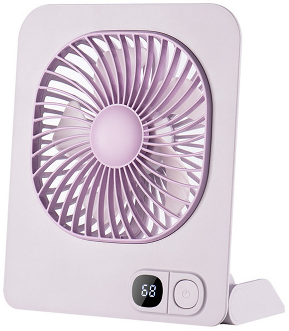 Craftsy 자석 초경량 탁상용 선풍기 접이식 걸이형 휴대용 미니 무선 저소음 캠핑 선풍기, 퍼플, Z4