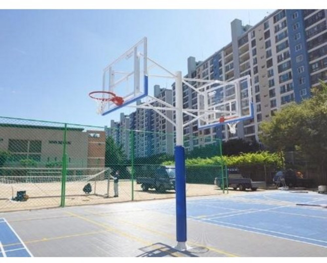 월드스포츠산업 고정식농구대 2면 WDB-1058