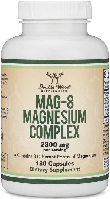 더블우드 Mag-8 Magnesium Complex 2300mg 캡슐, 180정, 1개 - 쿠팡