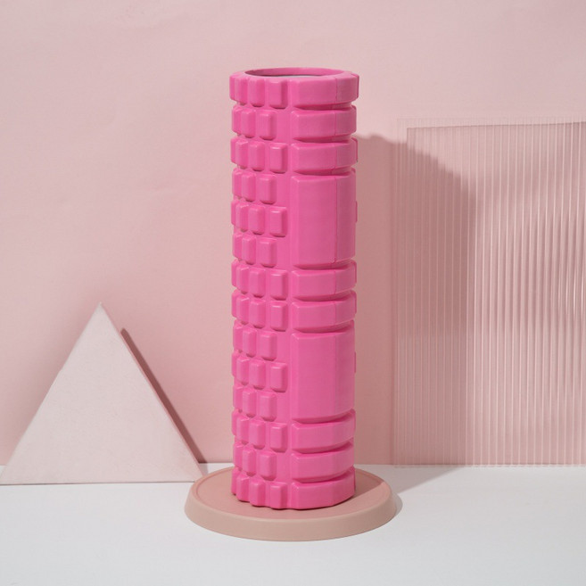 BODY MORE FUN 泡沫滾筒按摩器 200KG高強承重, 45*14cm - 空心經典款粉色, 1個
