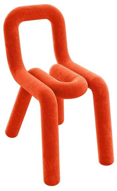 Aiiyya 파이프 컬러 패브릭 체어 모던 스툴 벤치 카페 화장대 거실 인테리어 디자인 의자, 1개