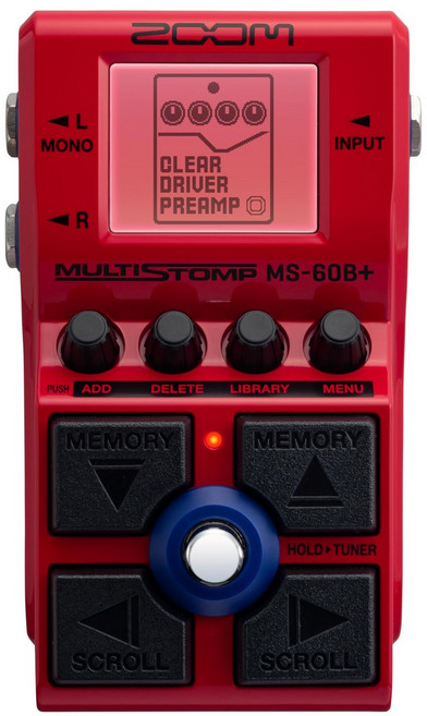 ZOOM MS-60B Plus 베이스 멀티 이펙터 100종 이상의 이펙트＆앰프 탑재